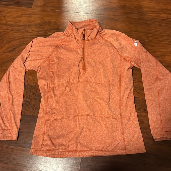 Oros Other - OROS Mens M  1/4 Zip Top Pullover Orange SolarCore Foam Insulated Mock Neck LS